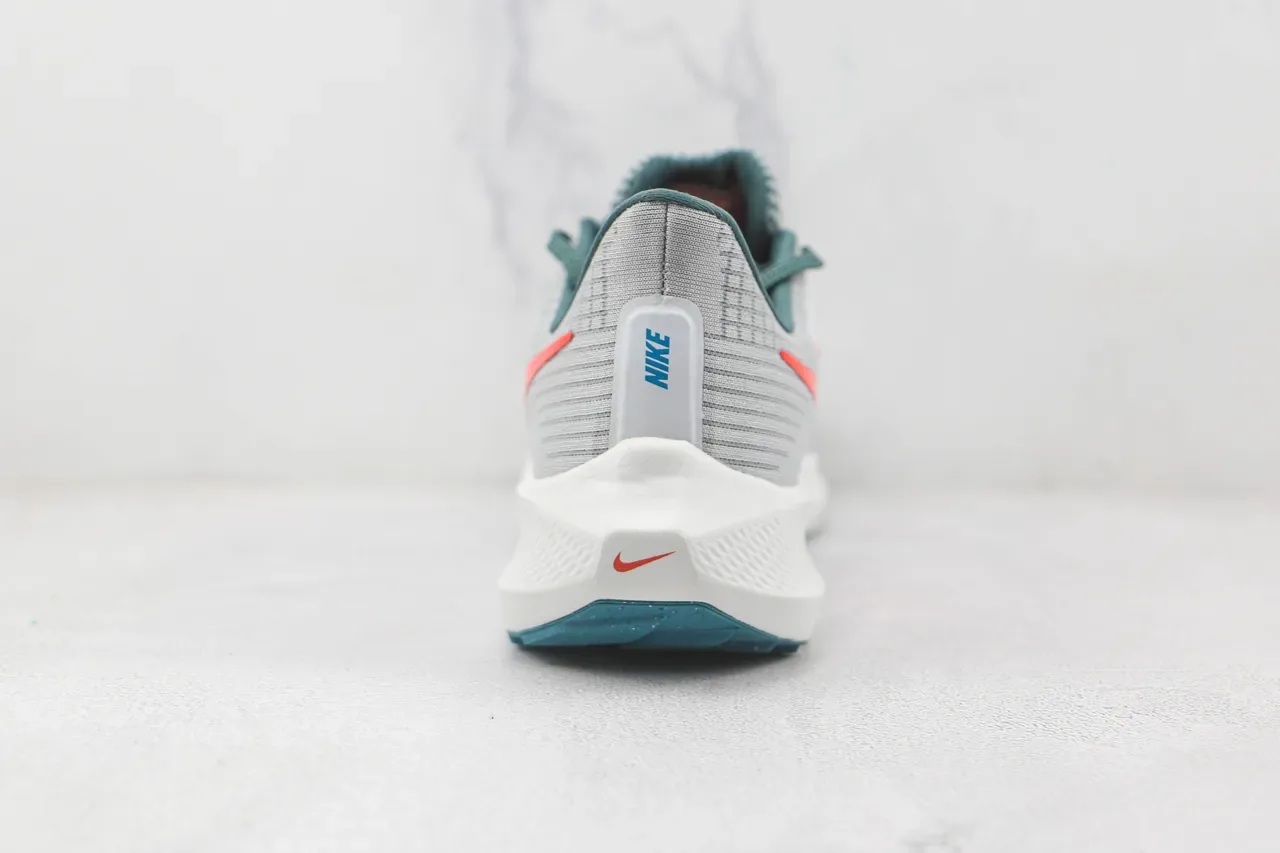 Nike Air Zoom Pegasus Cinza Laranja Turquesa Tênis 9