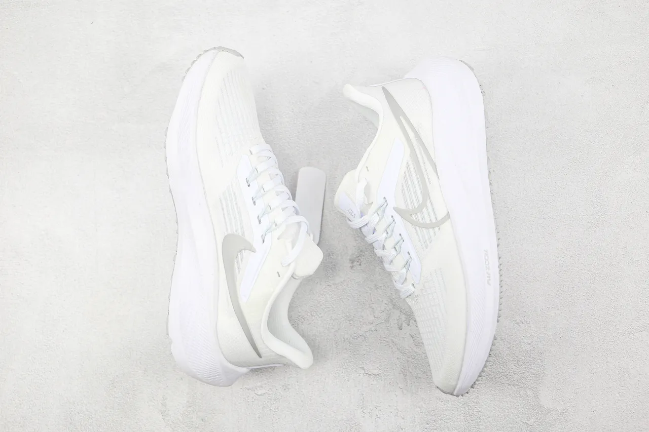 Nike Air Zoom Pegasus White and Gray Running Shoes 3