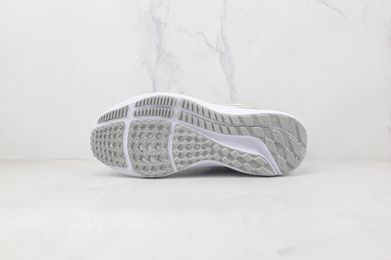 Nike Air Zoom Pegasus White and Gray Running Shoes 8