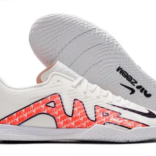 Nike Air Zoom 白橙 低帮 合成鞋面 几何图案叠加 室内足球鞋