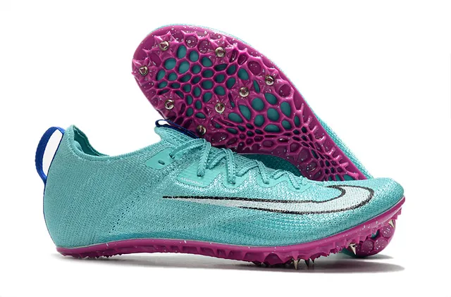 Nike Atomknit Track Spike White Pink Running Shoes 6