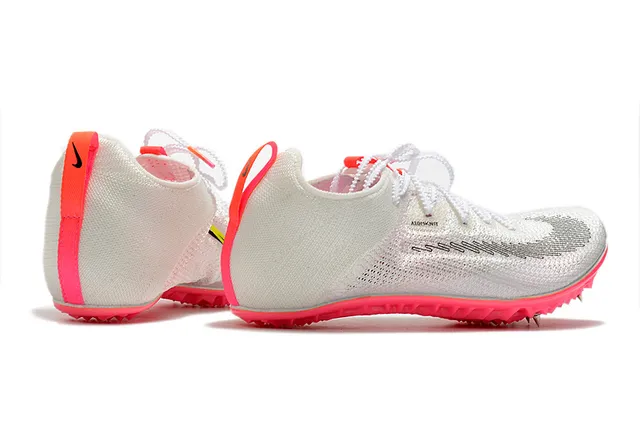 Nike Atomknit Track Spike White Pink Running Shoes 12