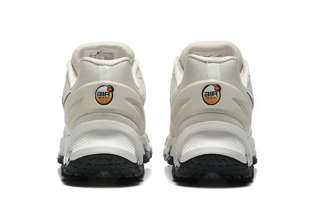 Nike Beige Black Low-Top Layered Mesh-Synthetic Upper Sneakers 5