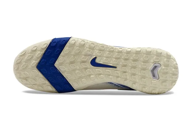 Nike Beige e Azul Sapatos de Futebol com Upper Knit e Sola Turf 6