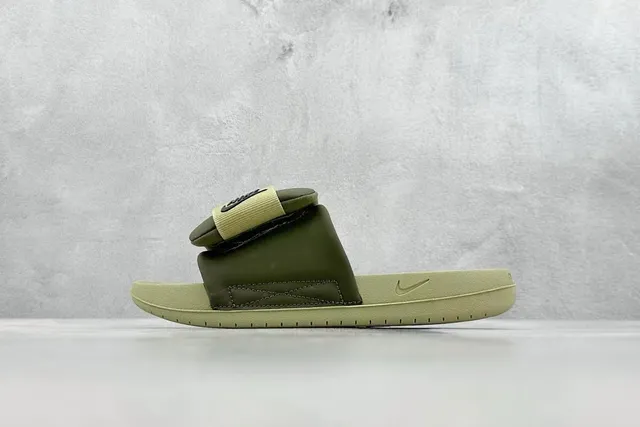Nike Benassi JDI Olive Green Slippers 9