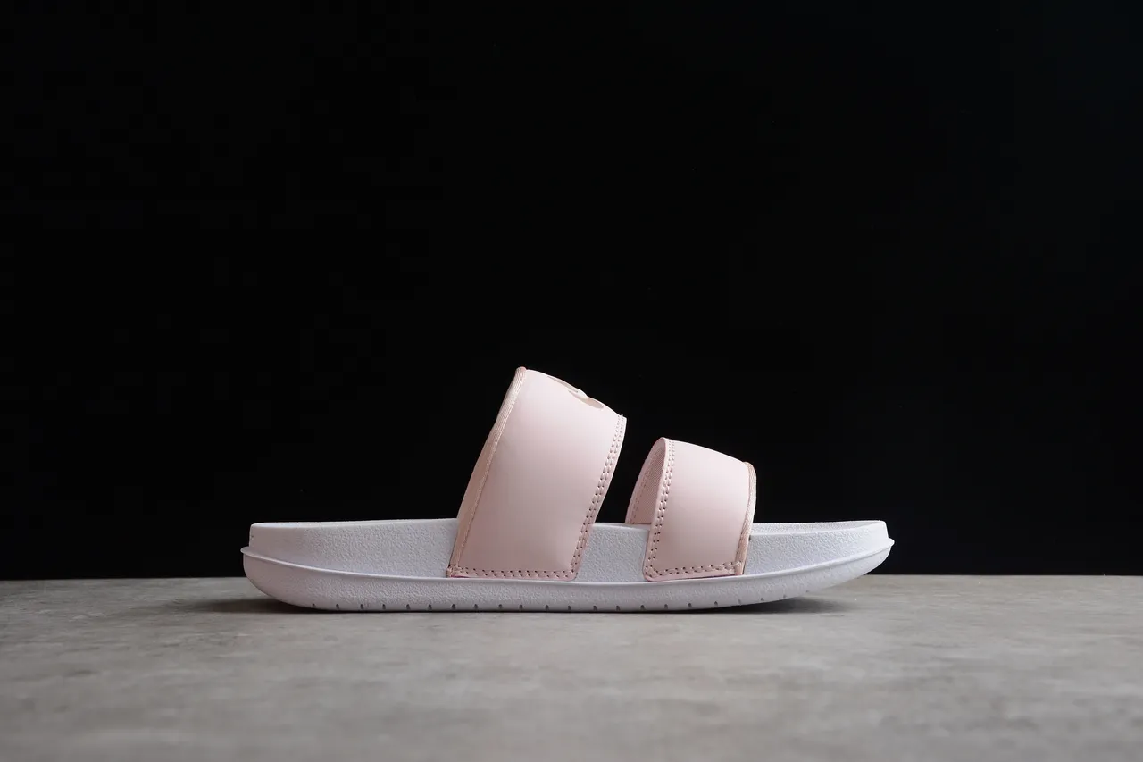 Nike Benassi JDI Pink and White Slippers 11