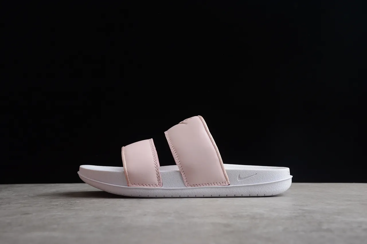 Nike Benassi JDI Pink and White Slippers 13