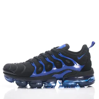 Nike Black Blue Flame-Pattern Cage Overlay Translucent Visible Air Sole Lifestyle Sneakers