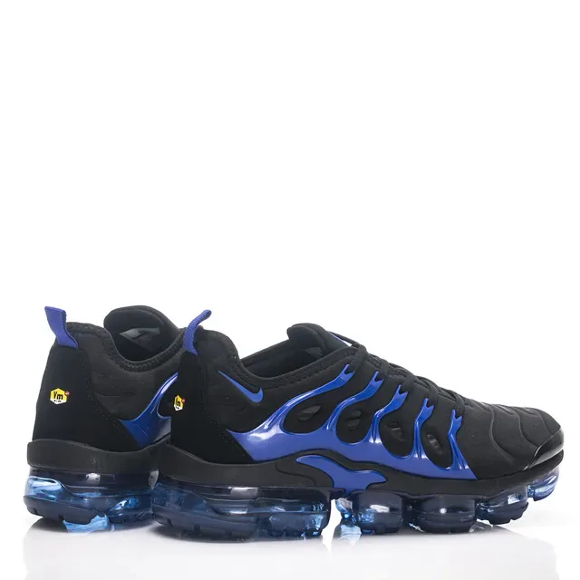 Nike Chaussures Lifestyle Noir Bleu Motif Flamme Overlay Cage Translucide Semelle Air Visible 3