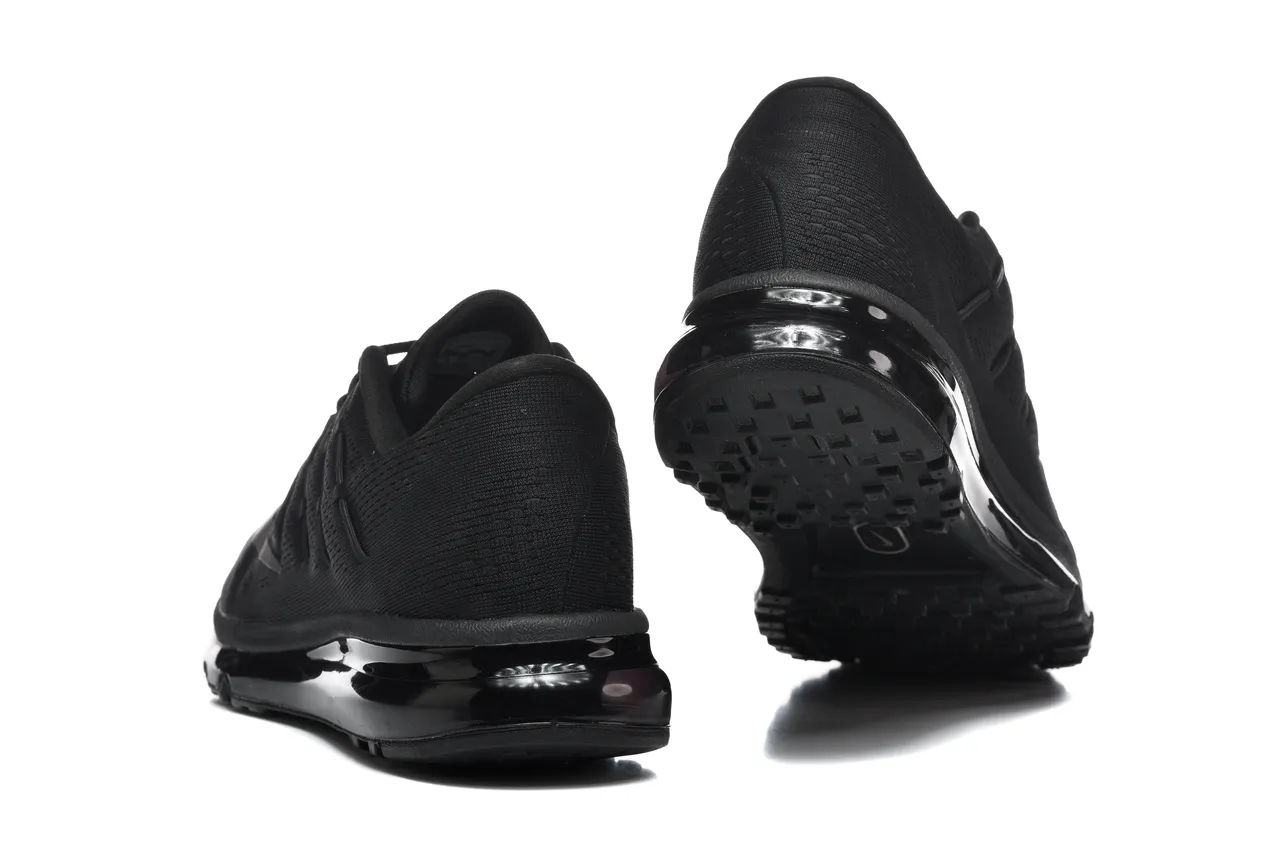 Nike Chaussures de running à tige en maille noire longueur complète unité d'air visible 2