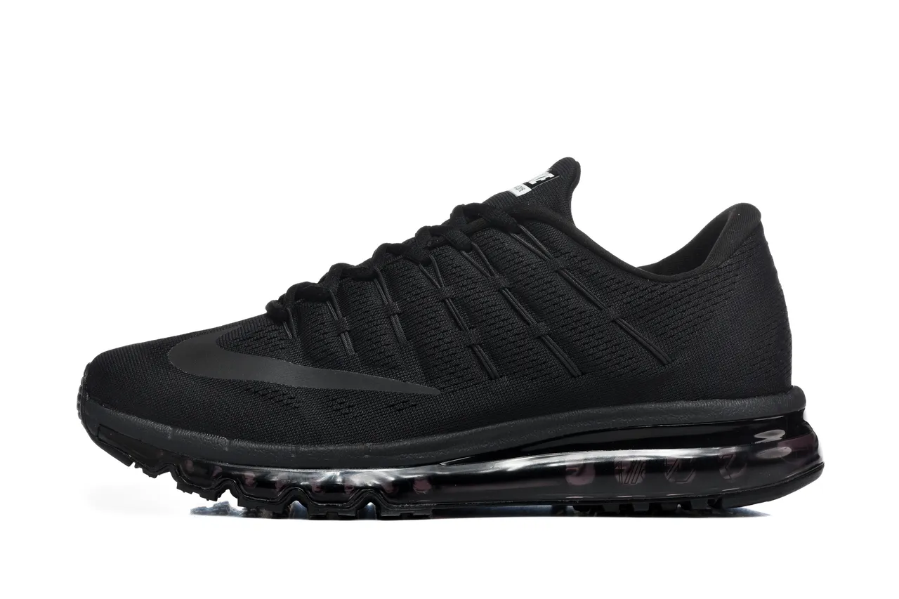 Nike Chaussures de running à tige en maille noire longueur complète unité d'air visible 7