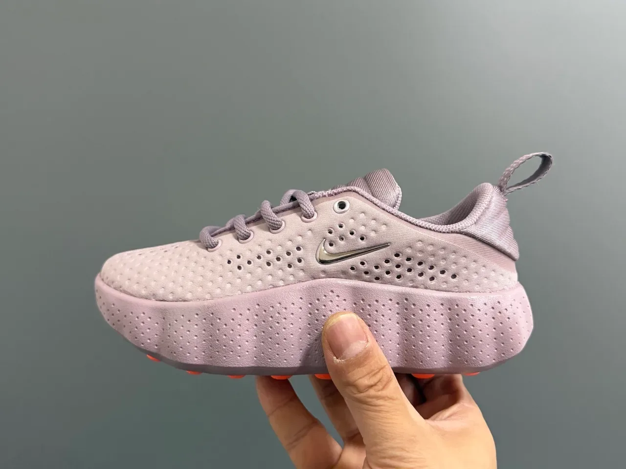 Nike Black Perforated Knit Upper Sculpted Wavy Midsole Lifestyle Sneakers 15