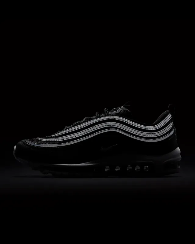 Nike Black White Wavy Layered Upper Visible Air Cushioning Lifestyle Sneakers 6