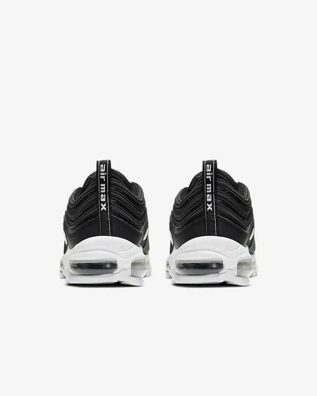 Nike Black White Wavy Layered Upper Visible Air Cushioning Lifestyle Sneakers 7