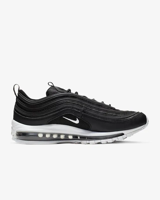 Nike Black White Wavy Layered Upper Visible Air Cushioning Lifestyle Sneakers 10