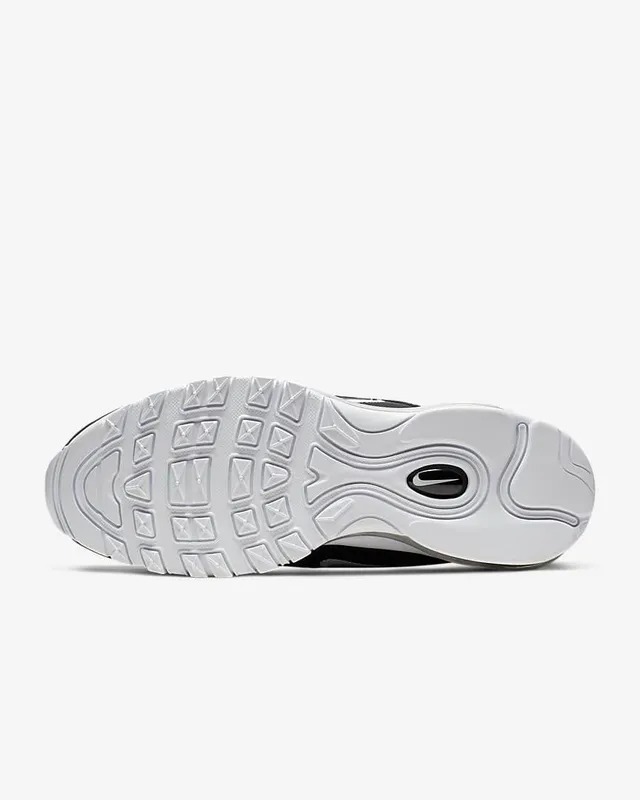 Nike Black White Wavy Layered Upper Visible Air Cushioning Lifestyle Sneakers 11