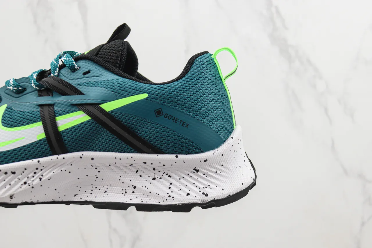 Nike Bleu Vert GORE-TEX Imperméable Tacheté Semelle intermédiaire Chaussures de course 7