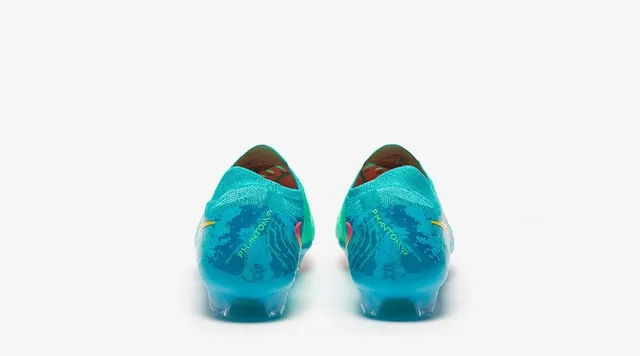 Nike Blue Pink Knit Upper Gradient Firm-Ground Soccer Shoes 11