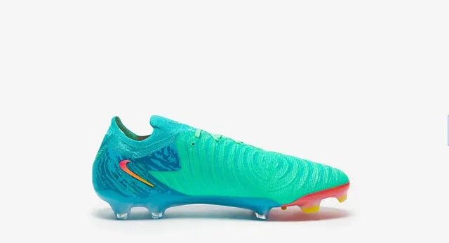 Nike Blue Pink Knit Upper Gradient Firm-Ground Soccer Shoes 13