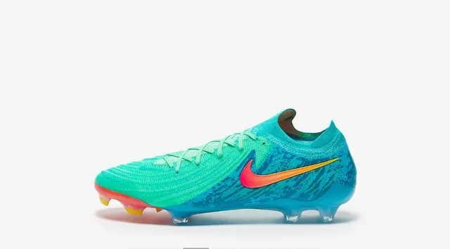 Nike Blue Pink Knit Upper Gradient Firm-Ground Soccer Shoes 14
