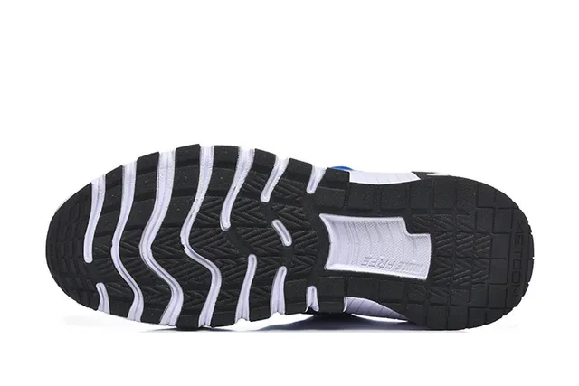 Nike Blue White Knit Upper Sculpted Ribbed Midsole Lifestyle Sneakers 5