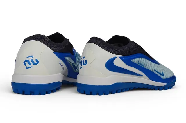 Nike Chuteira Azul Branco Baixo Flyknit Gramado Artificial 5
