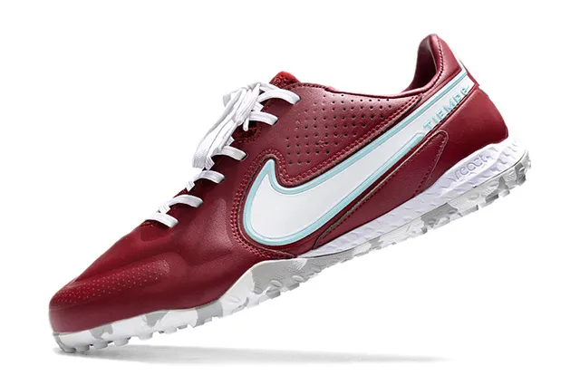 Nike Marron Noir Métallique Rose-Or Synthétique Supérieur Perforé Boîte d'orteils Pelouse Football Chaussures 16