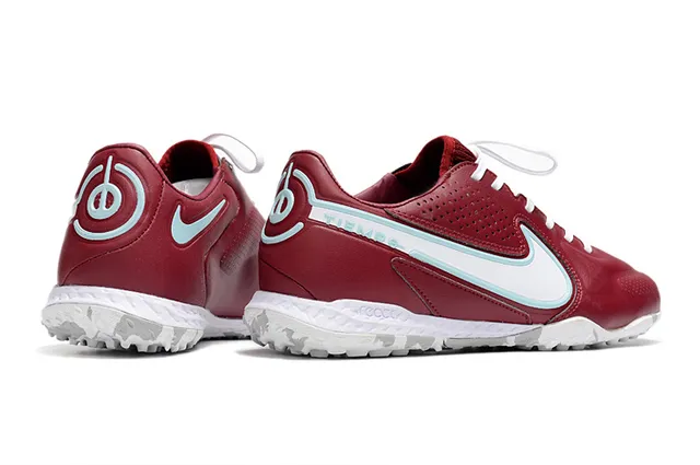 Nike Marron Noir Métallique Rose-Or Synthétique Supérieur Perforé Boîte d'orteils Pelouse Football Chaussures 18