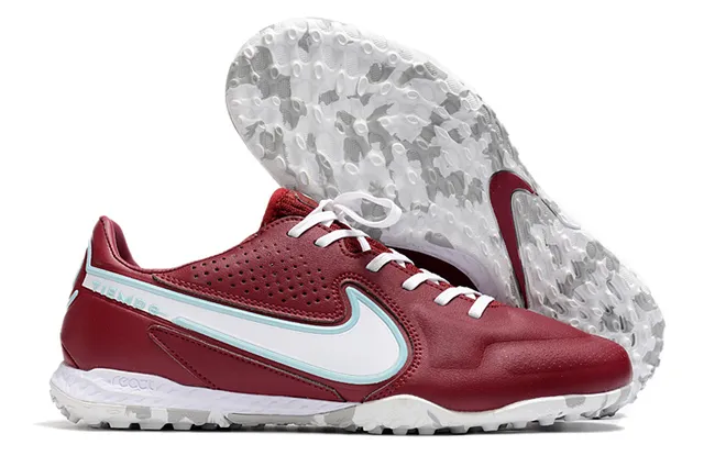 Nike Marron Noir Métallique Rose-Or Synthétique Supérieur Perforé Boîte d'orteils Pelouse Football Chaussures 19