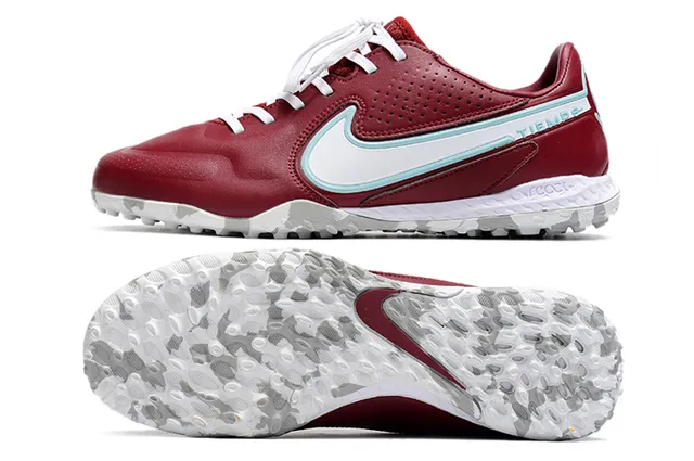 Nike Marron Noir Métallique Rose-Or Synthétique Supérieur Perforé Boîte d'orteils Pelouse Football Chaussures 20
