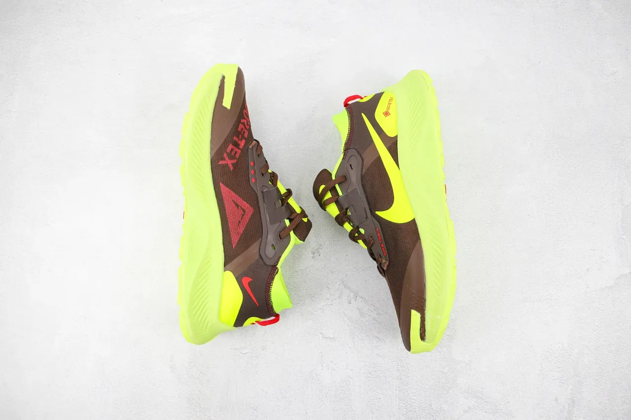 Nike Trail Silhouette GORE-TEX Chaussures de Running Imperméables Marron Jaune 2