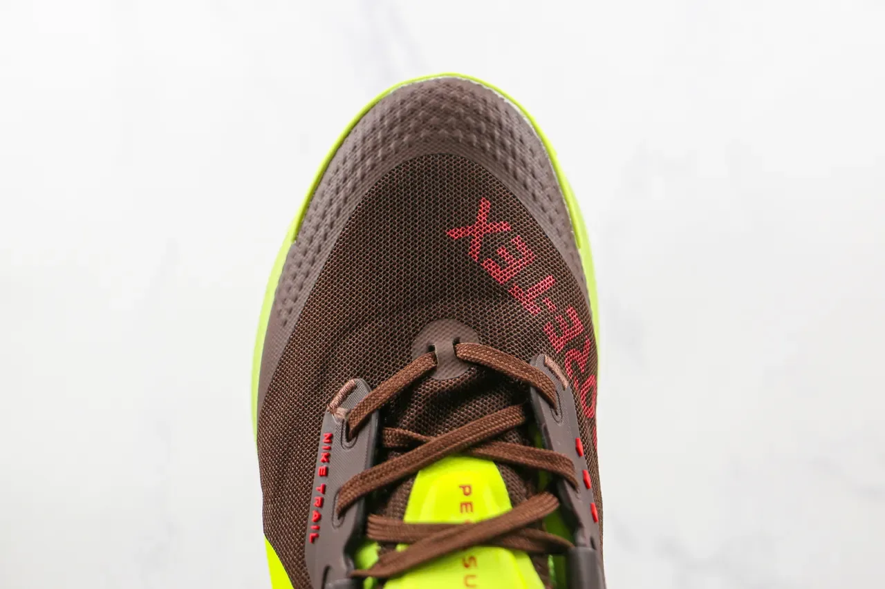 Nike Trail Silhouette GORE-TEX Chaussures de Running Imperméables Marron Jaune 6