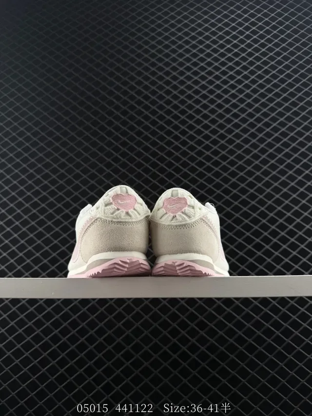 Nike Cortez Off-White and Pink Lifestyle Sneakers 2