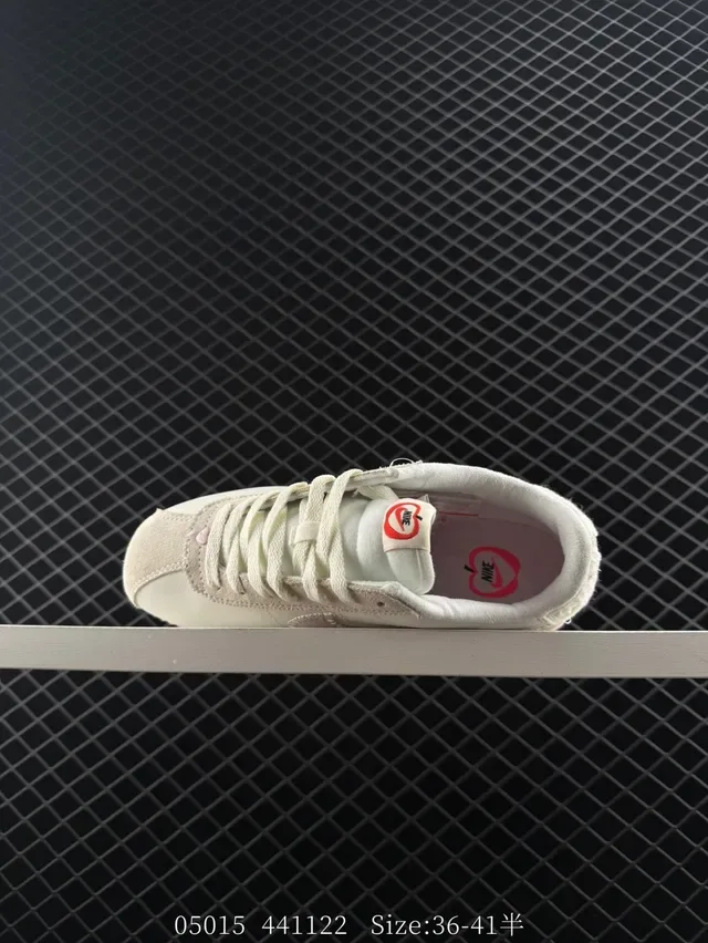 Nike Cortez Off-White and Pink Lifestyle Sneakers 3
