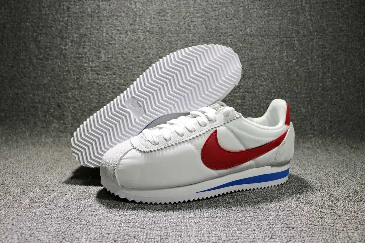 Nike Cortez White Red Blue Lifestyle Sneakers 4