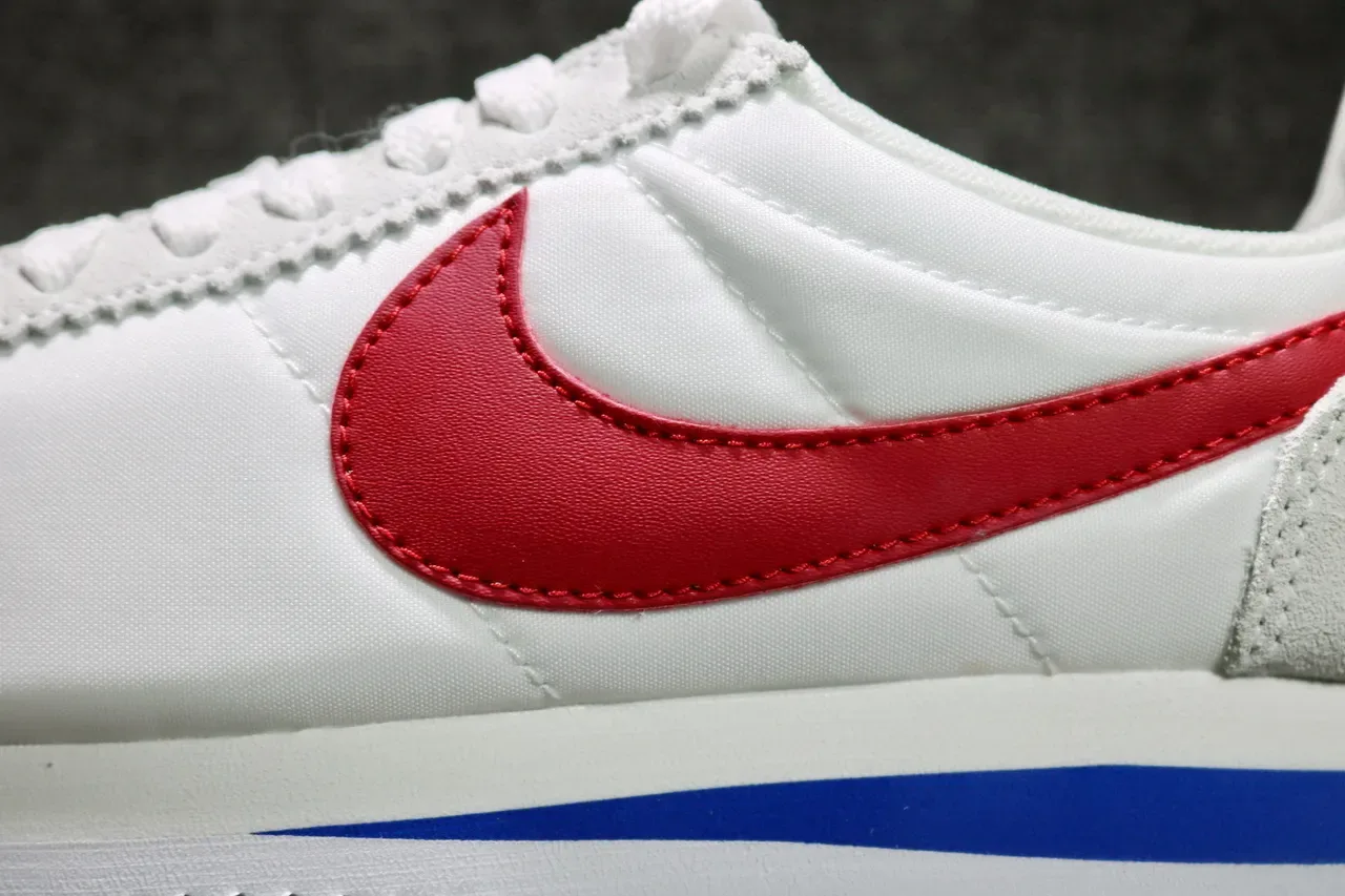 Nike Cortez White Red Blue Lifestyle Sneakers 10