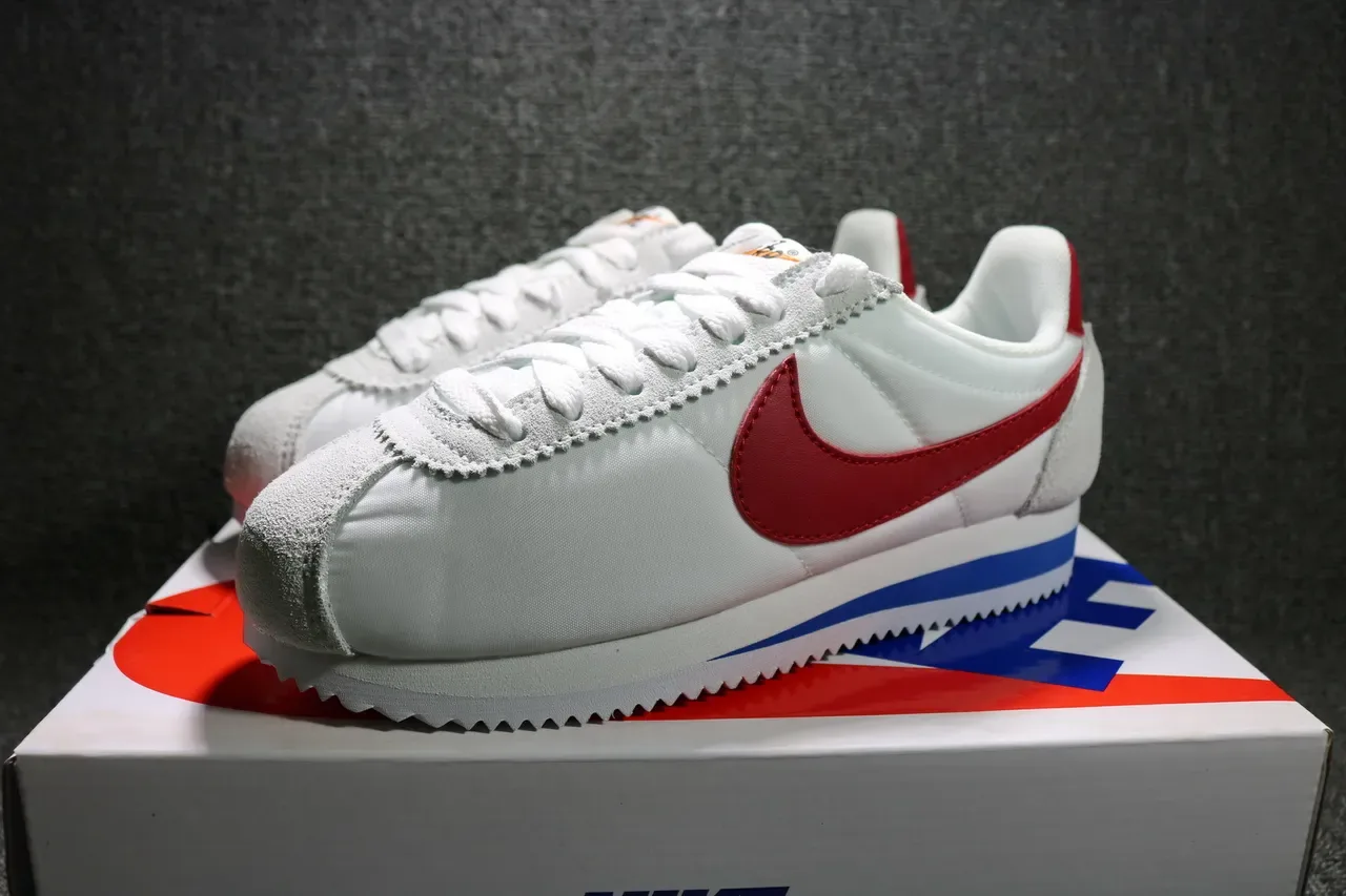 Nike Cortez White Red Blue Lifestyle Sneakers 14