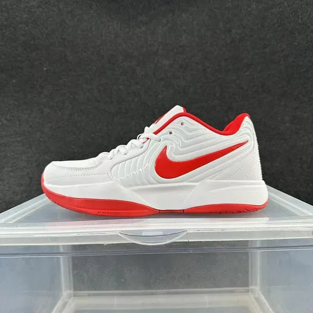 Nike Court Zoom Vapor White and Red Lifestyle Sneakers 2