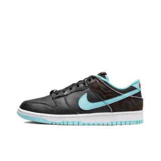 Nike Dunk Low Black Aqua Ornamental Print Lifestyle Sneakers