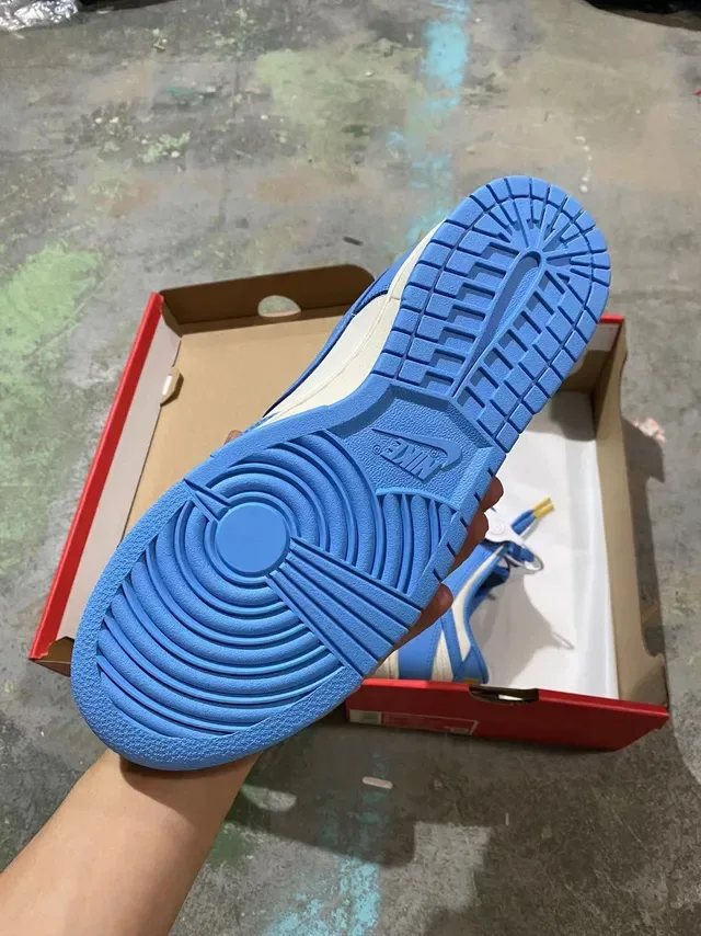 Nike Dunk Low Blue and Cream Lifestyle Sneakers 5