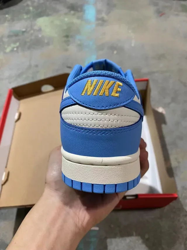 Nike Dunk Low Blue and Cream Lifestyle Sneakers 6