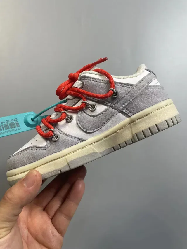 Nike Dunk Low Gray White Lifestyle Sneakers 6