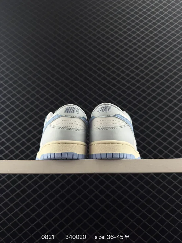 Nike Dunk Low Light Gray and Pale Blue Lifestyle Sneakers 3