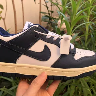 Nike Dunk Low Navy and Cream Lifestyle Sneakers