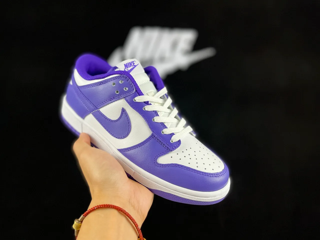 Nike Dunk Low Purple and White Lifestyle Sneakers 2
