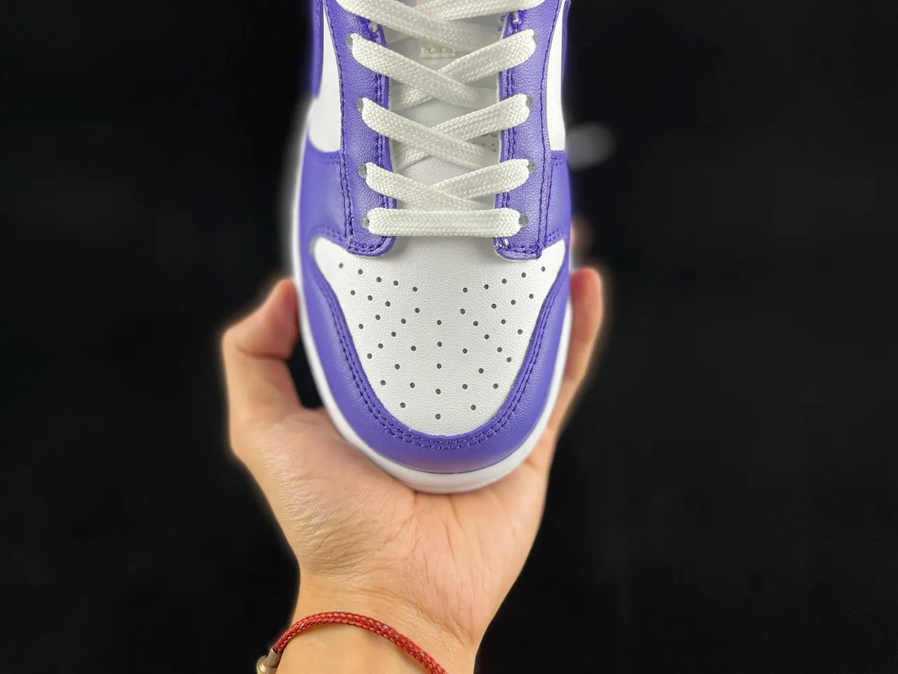 Nike Dunk Low Purple and White Lifestyle Sneakers 3