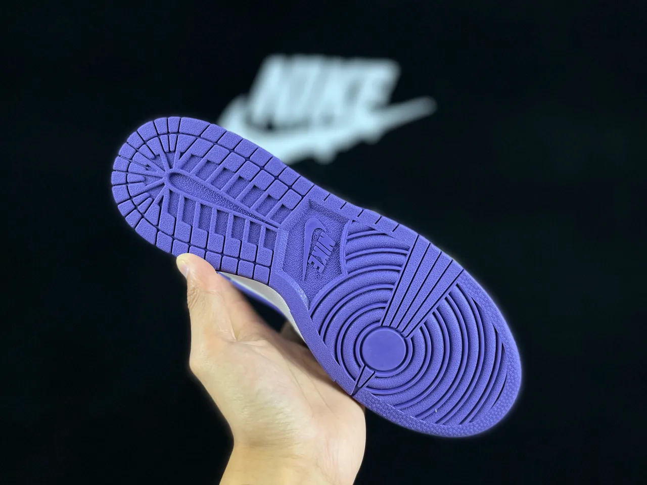 Nike Dunk Low Purple and White Lifestyle Sneakers 9