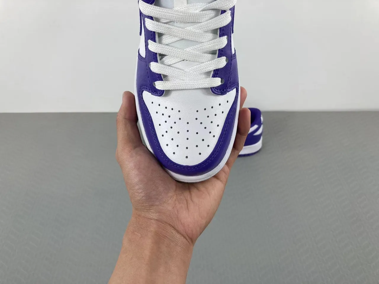 Nike Dunk Low Purple and White Lifestyle Sneakers 12