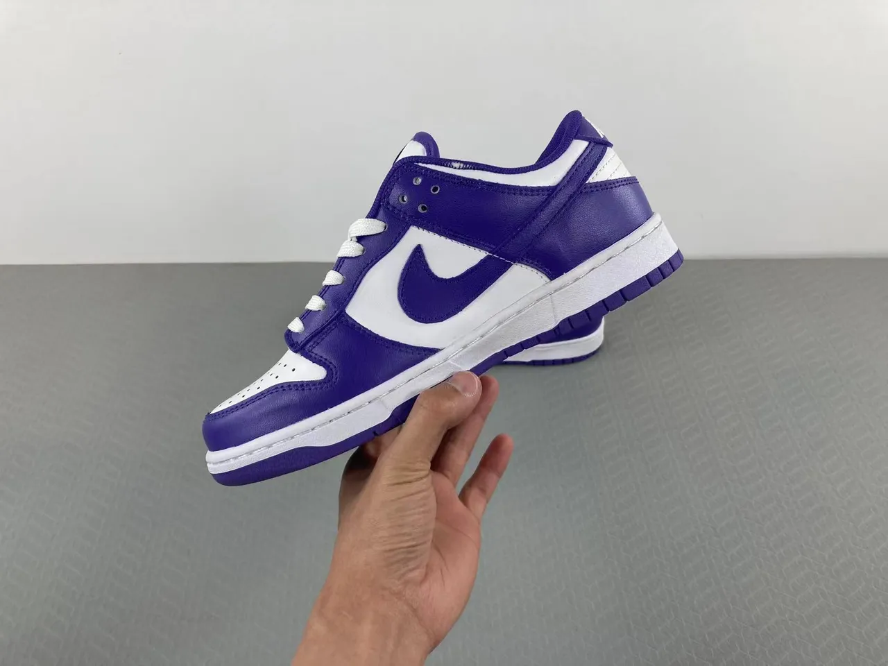 Nike Dunk Low Purple and White Lifestyle Sneakers 13
