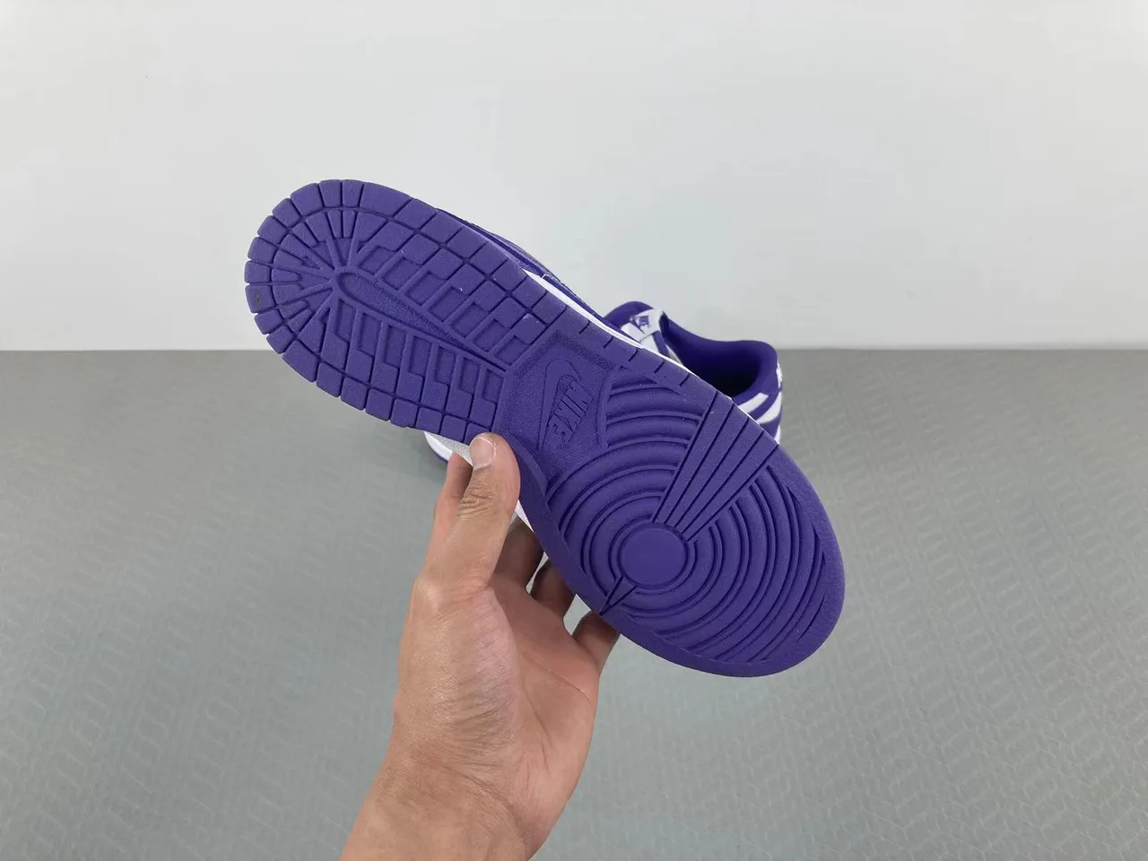 Nike Dunk Low Purple and White Lifestyle Sneakers 15